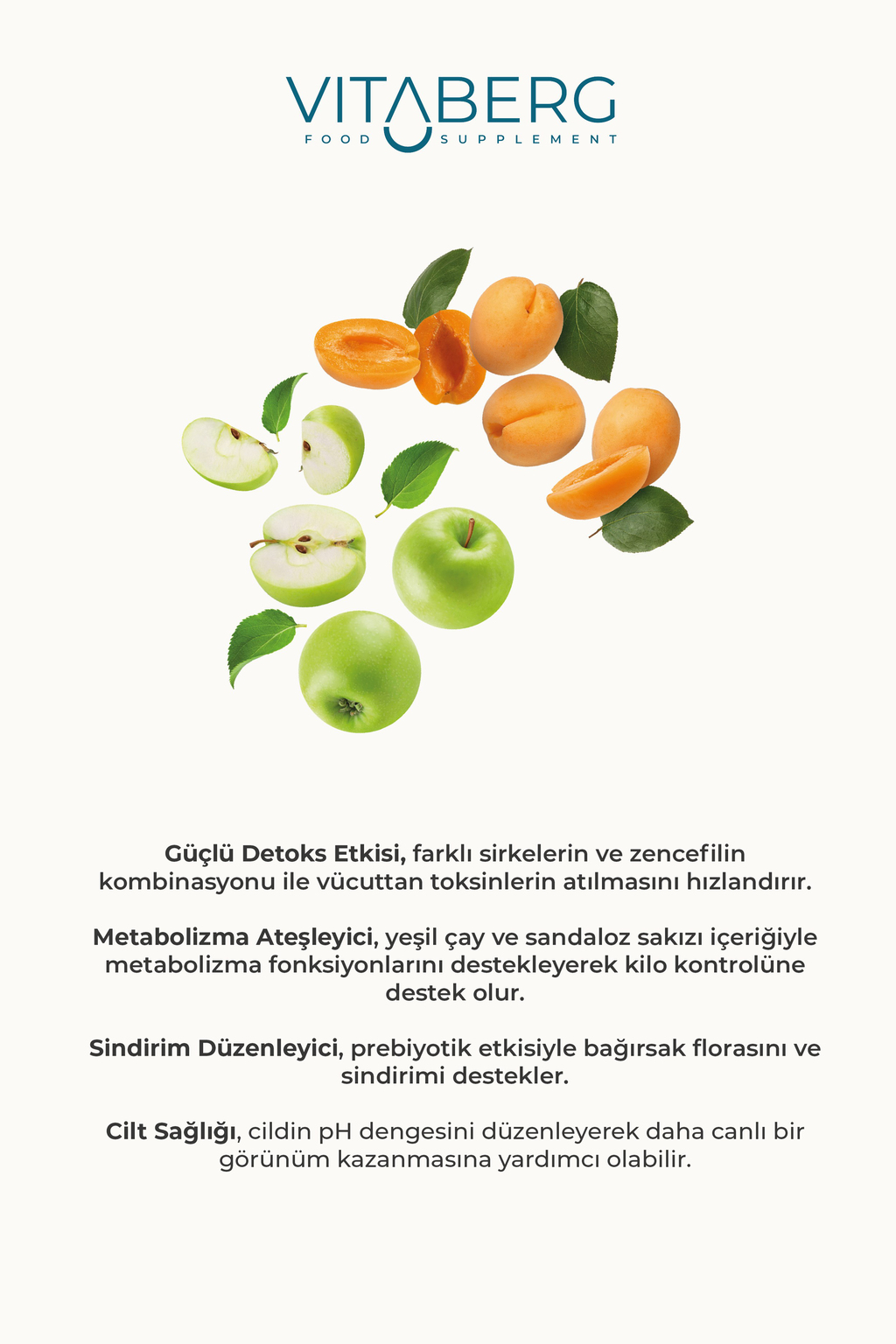 Detoks Sirkesi | Kayısı, Yeşil Çay ve Bitkisel Ekstrakt İçeren Karışım 250 ml