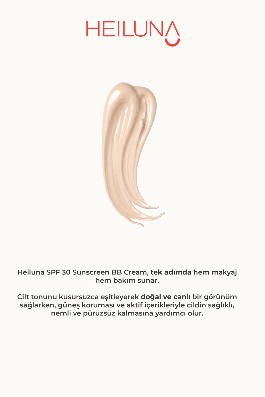 SPF 30 BB Krem 30 ml Light, Niacinamide & Aloe Vera ile Aydınlatıcı, Nemlendirici ve Güneş Koruma