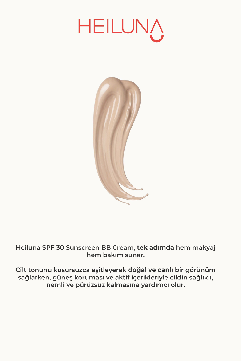 SPF 30 BB Krem Medium 30 ml – Niacinamide & Aloe Vera ile Aydınlatıcı, Nemlendirici ve Güneş Koruma 