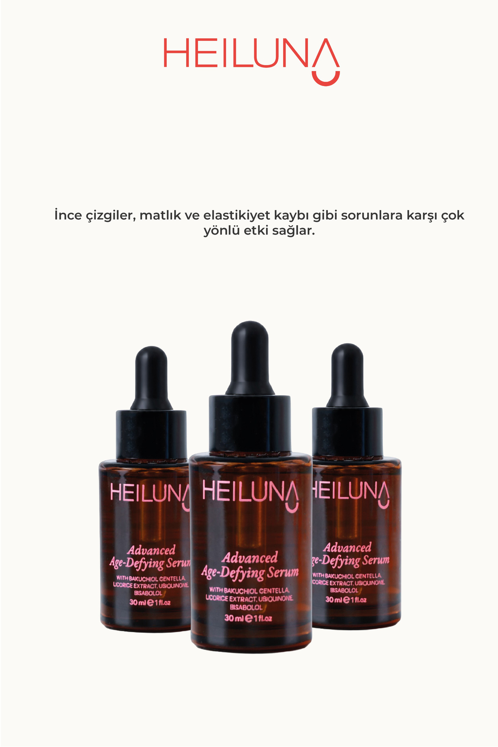 Heiluna Yaşlanma Ve Kırışıklık Karşıtı Serum