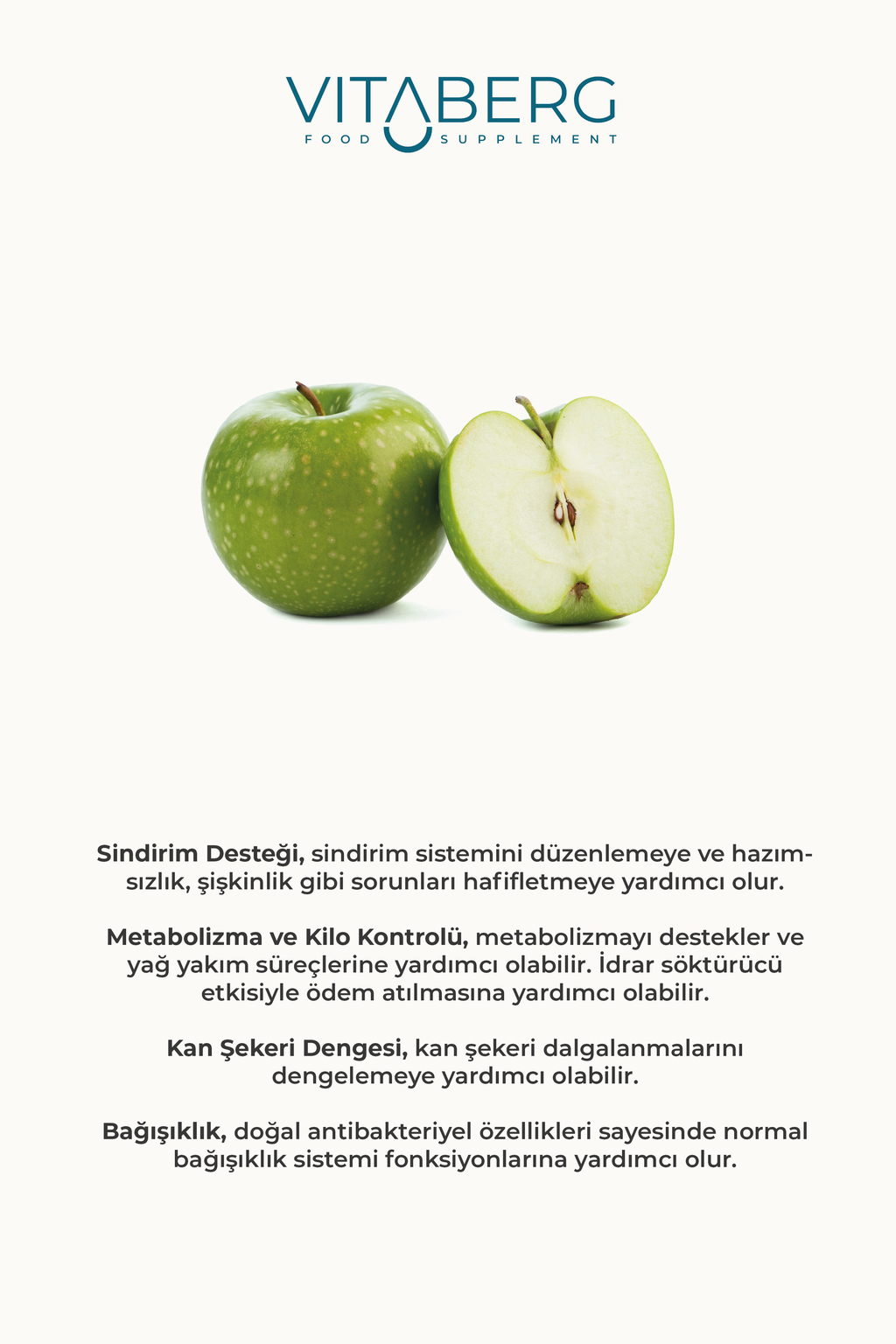 Yeşil Elma Sirkesi | Sandaloz Sakızı ve Limon Ekstrakt İçeren Karışım 250 ml