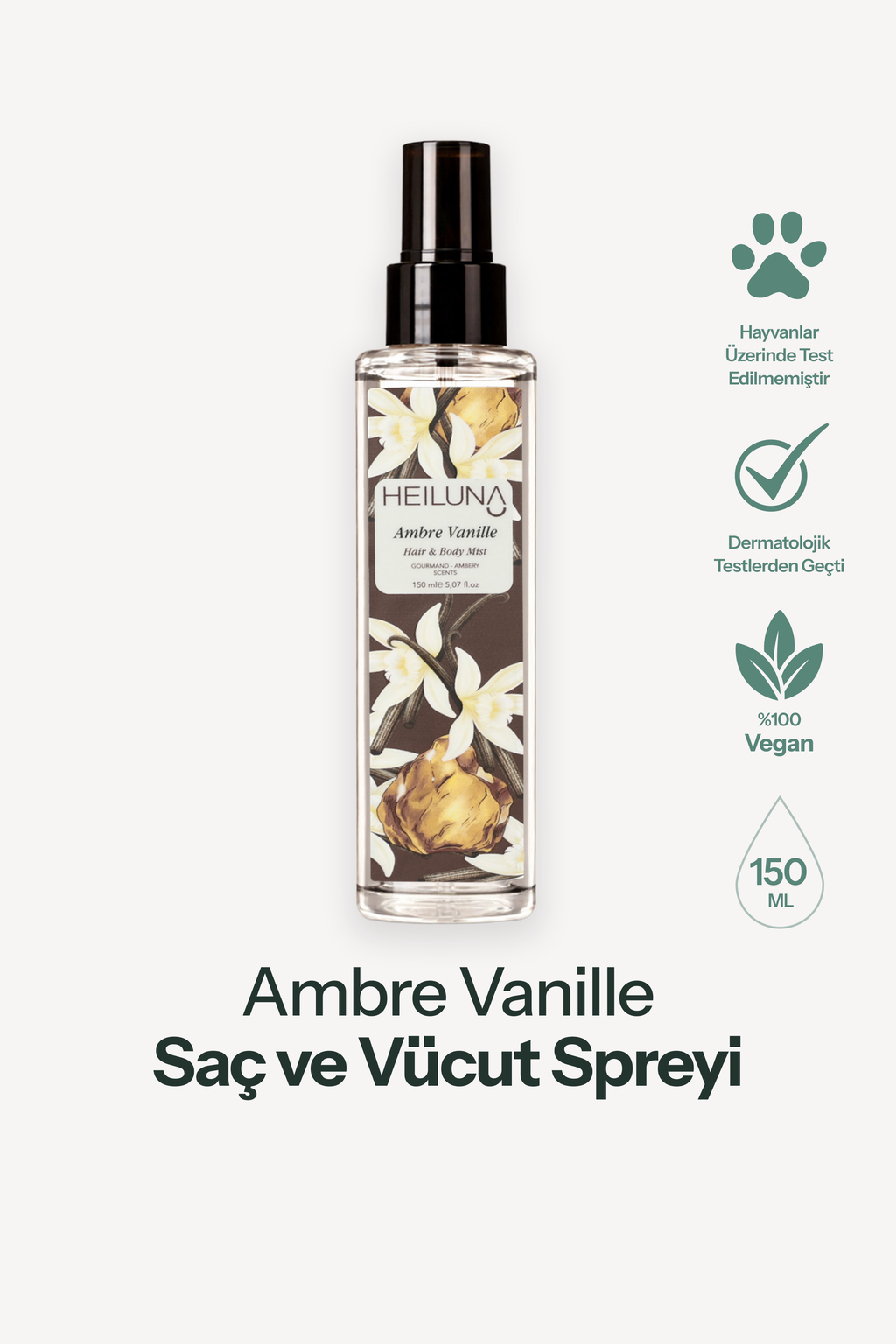 Ambre Vanille Saç ve Vücut Spreyi 150 ml