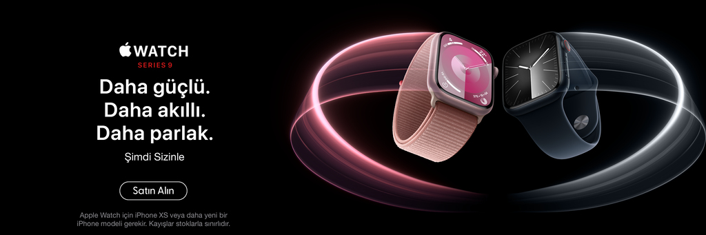 Apple Watch Series 9. Daha güçlü. Daha akıllı. Daha parlak.