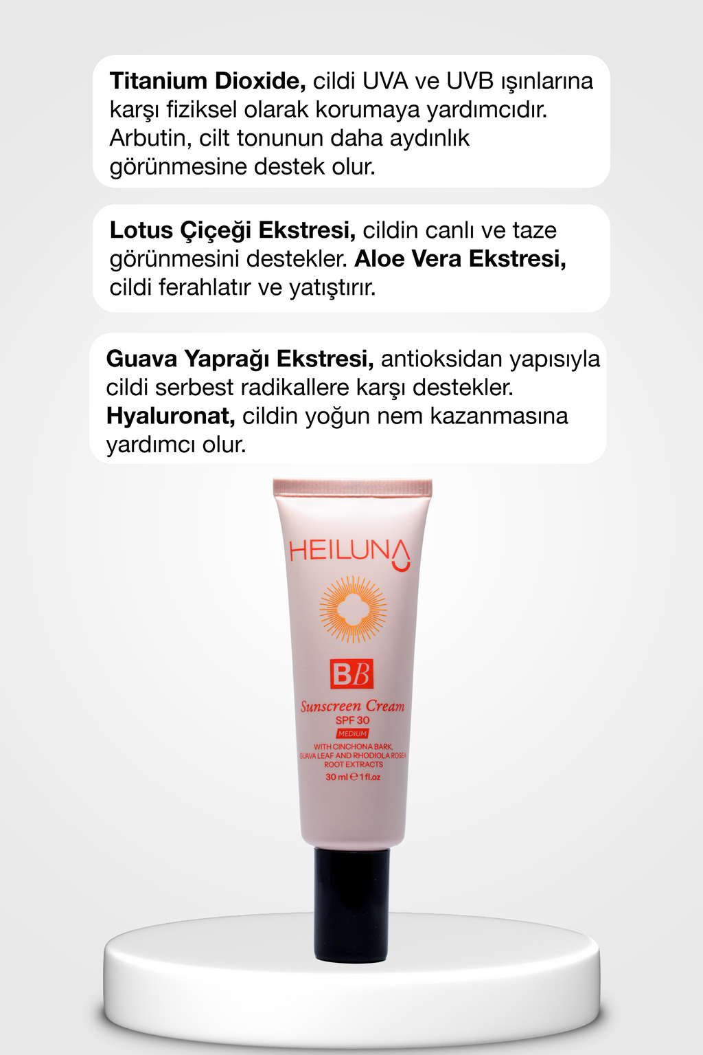 Heiluna Spf 30 Güneş Korumalı Bb Krem Medium