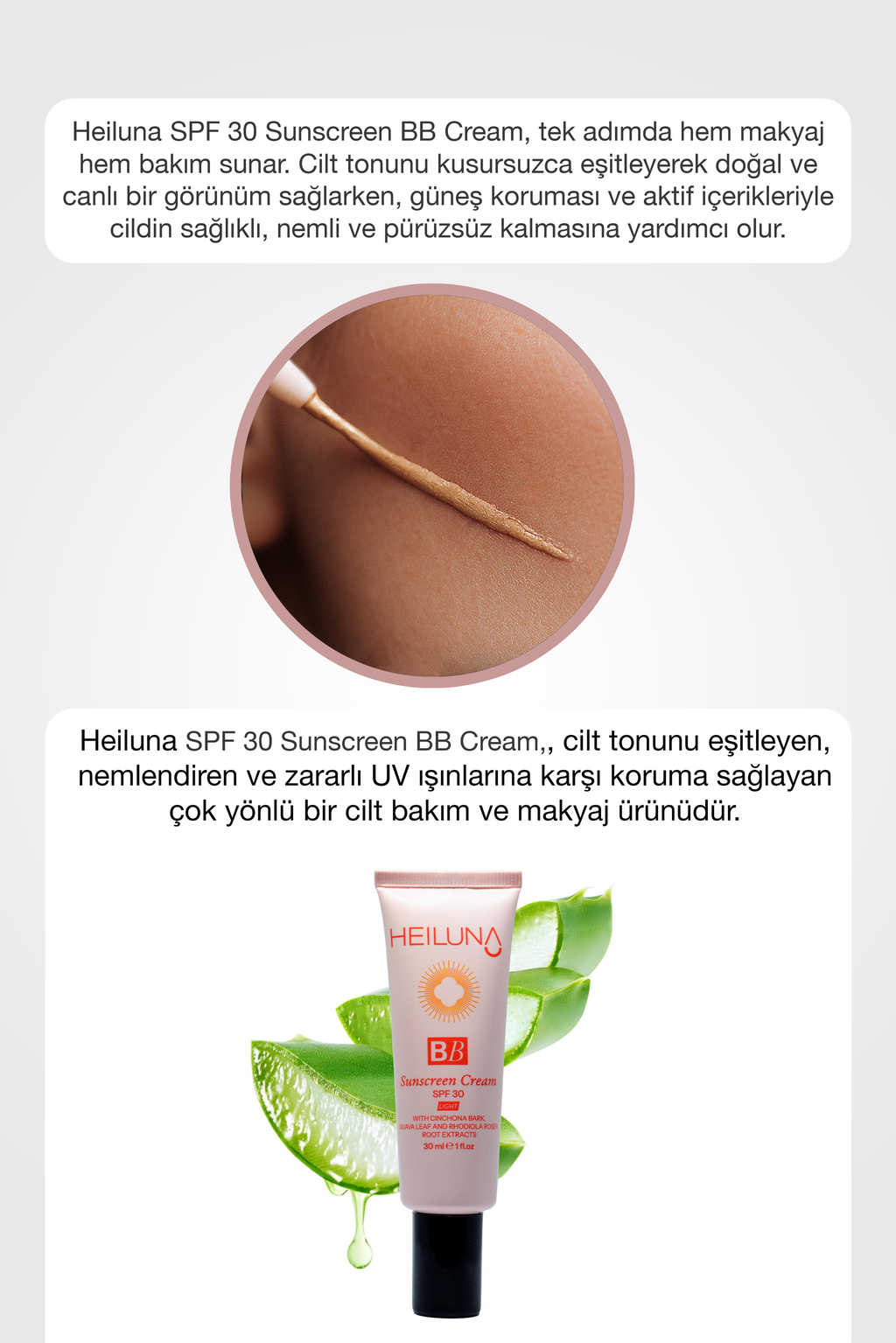 Heiluna Spf 30 Güneş Korumalı Bb Krem Light