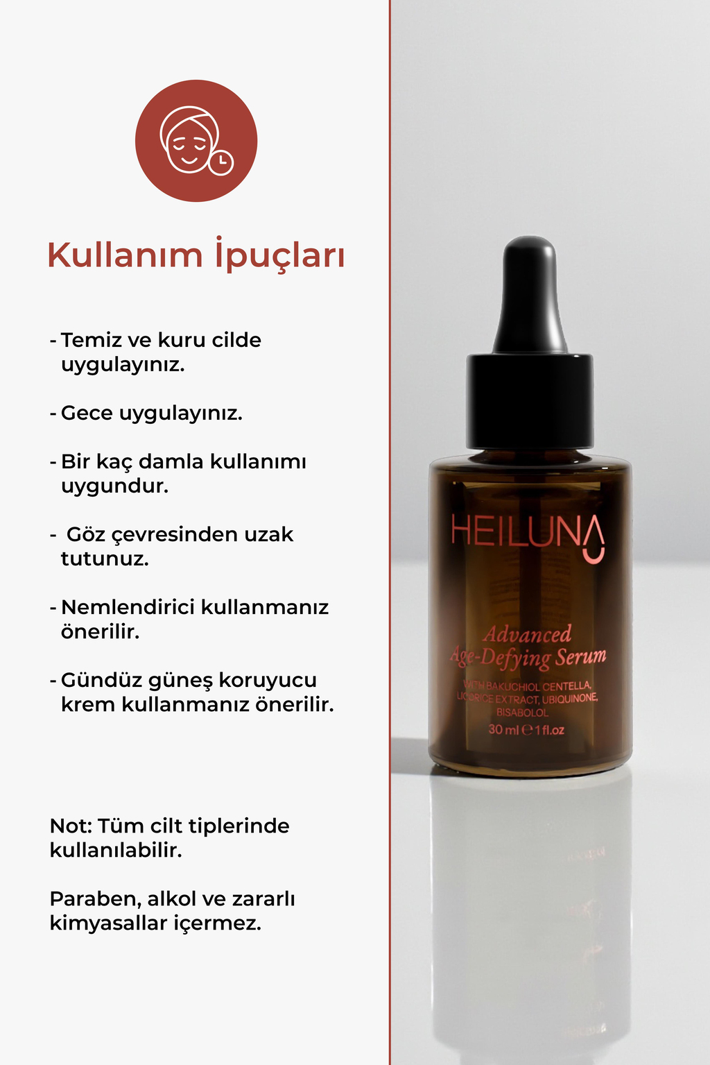 Heiluna Yaşlanma Ve Kırışıklık Karşıtı Serum