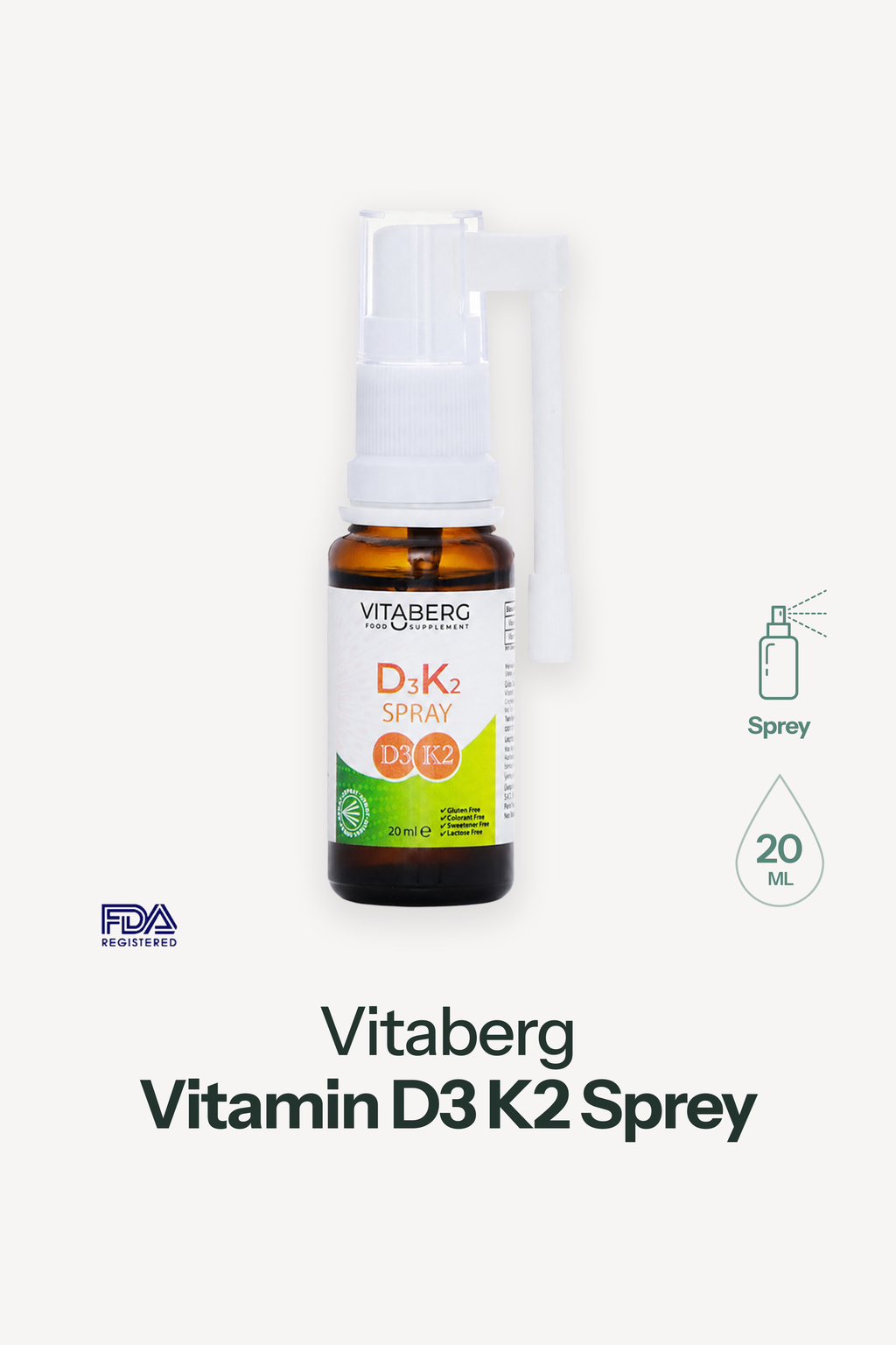 Vitamin D3 K2 Sprey | Günlük Kemik ve Bağışıklık Desteği