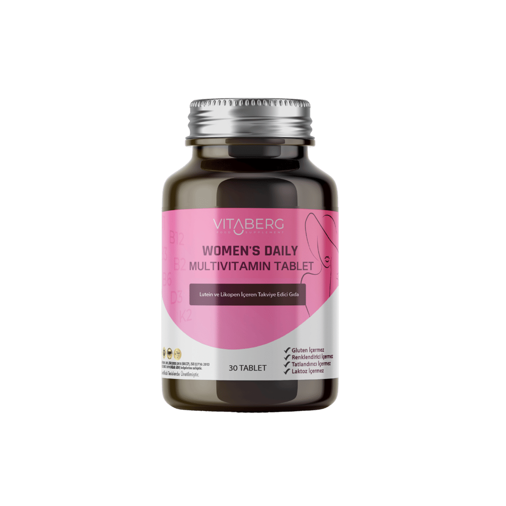 Women’s Daily Multivitamin Tablet | B Vitaminleri, Beta Glukan, Lutein ve Likopen