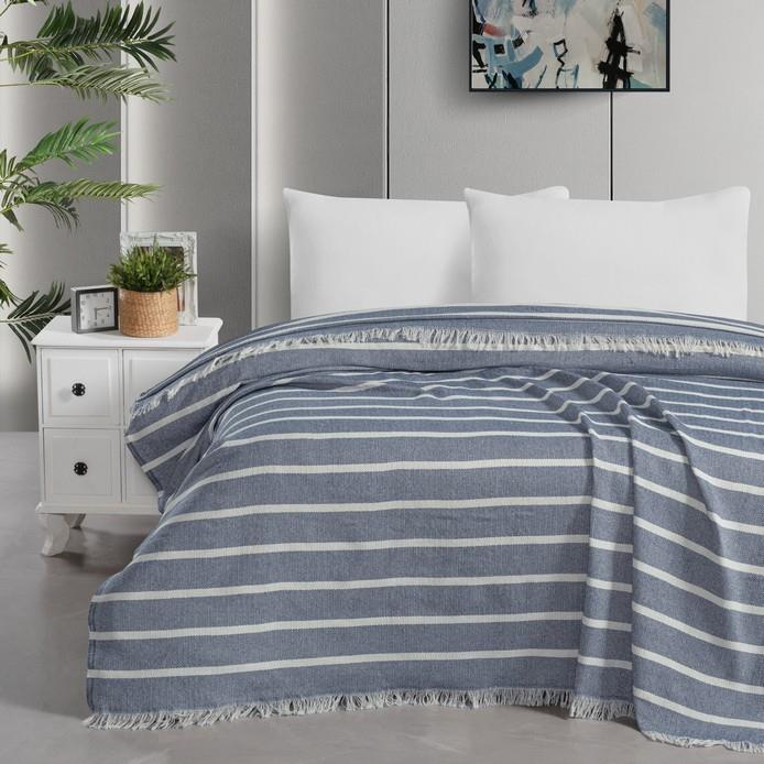 Schafer Home Bella Çift Kişilik Pike 200x230 -1 Parça-İndigo