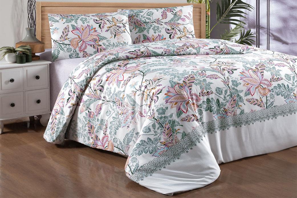 Schafer Home Gardenya Çift Kişilik Nevresim Takımı 4 Parça-Asorti