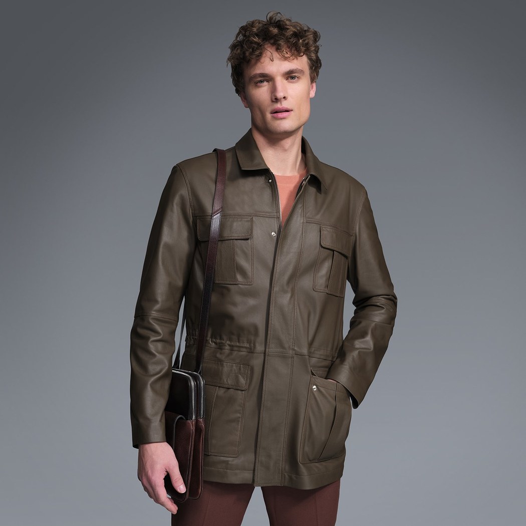 Anton Haki Erkek Deri Kaban