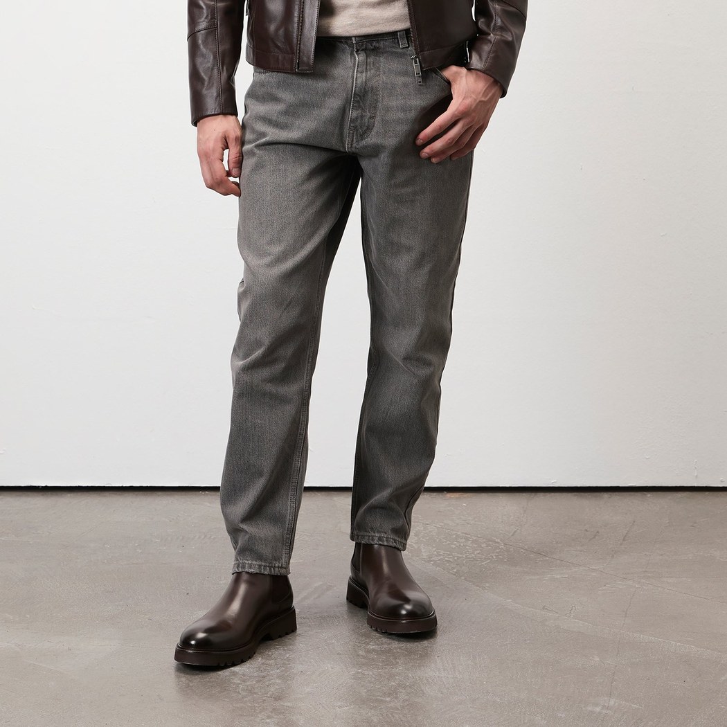 Gaven Kahve Erkek Lastikli Deri Chelsea Bot