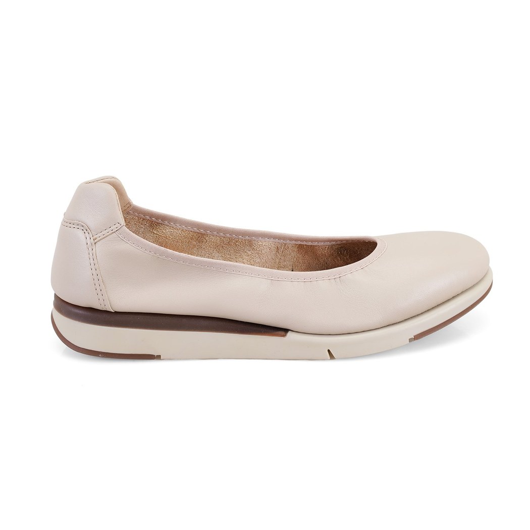 Kadın Bej DesaComfort Deri Babet