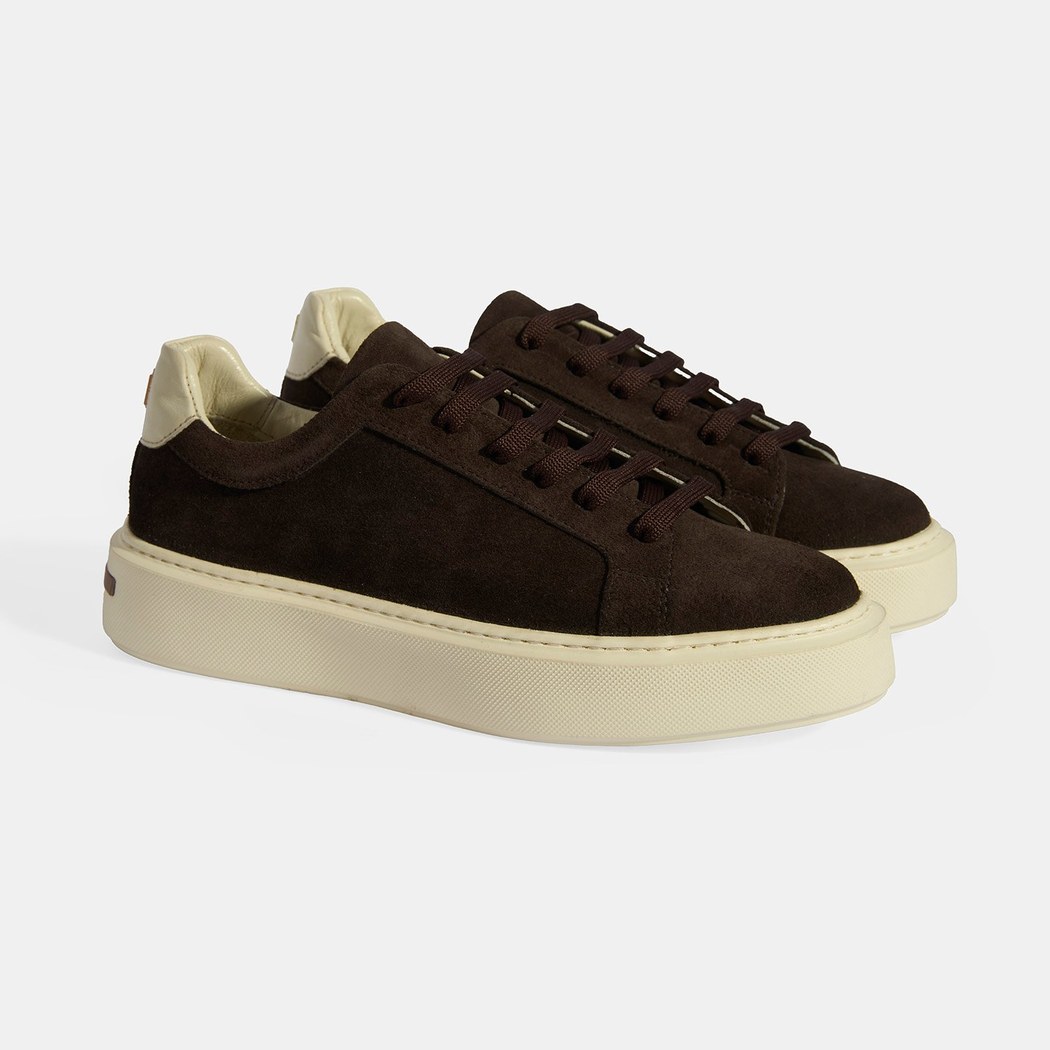 Kadın Kahve Bağcıklı Süet Günlük Ayakkabı