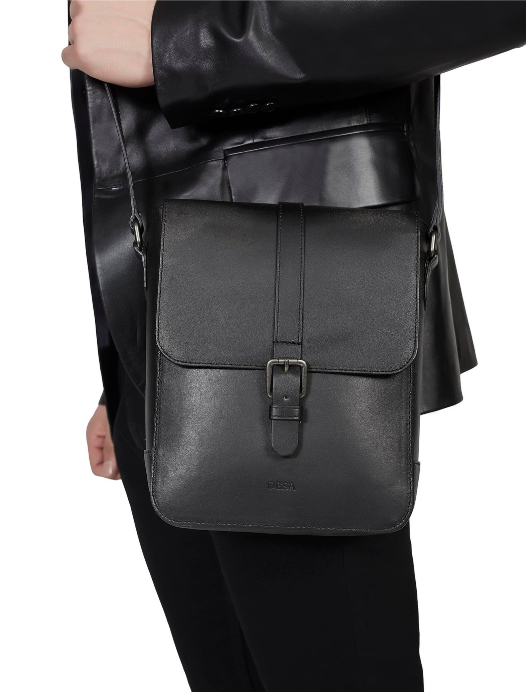 Trefle Erkek Deri Postacı Çantası