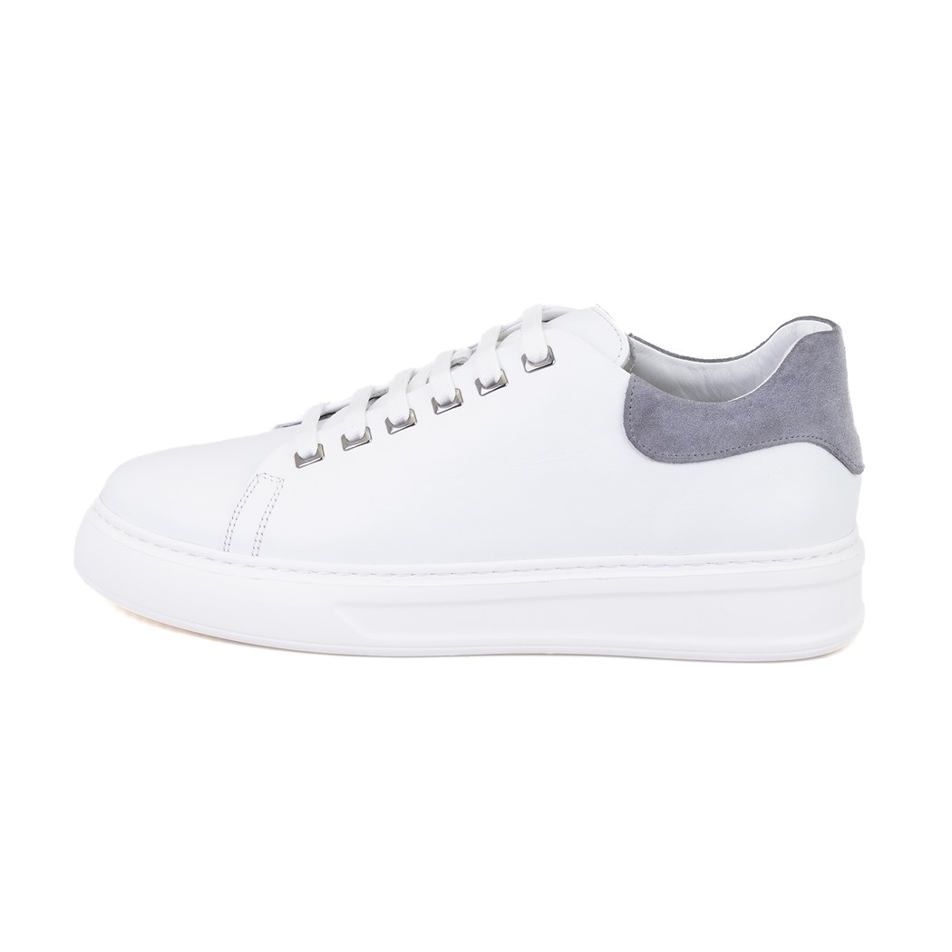 Aaron Beyaz Erkek Deri Spor Ayakkabı