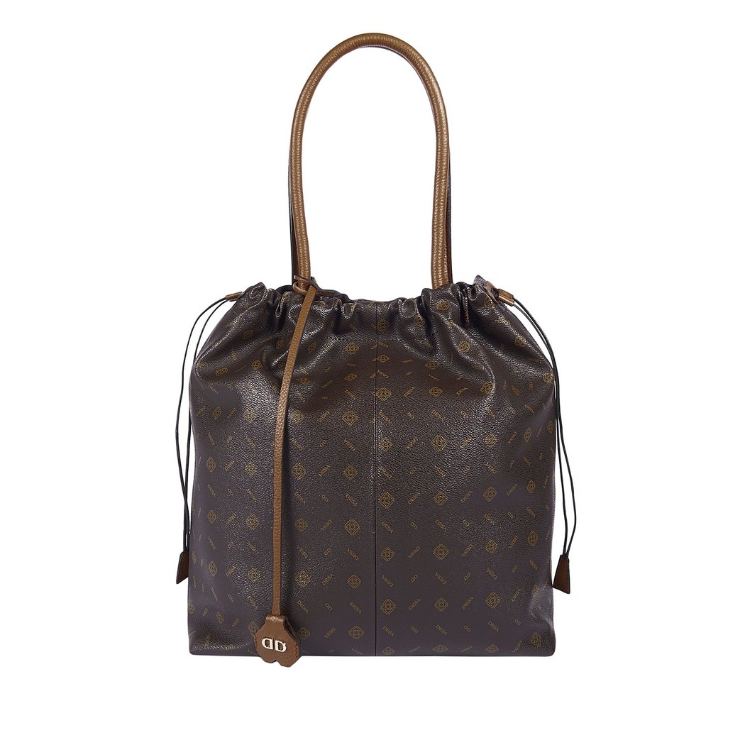 Abelard Kahve Kadın Monogram El Çantası