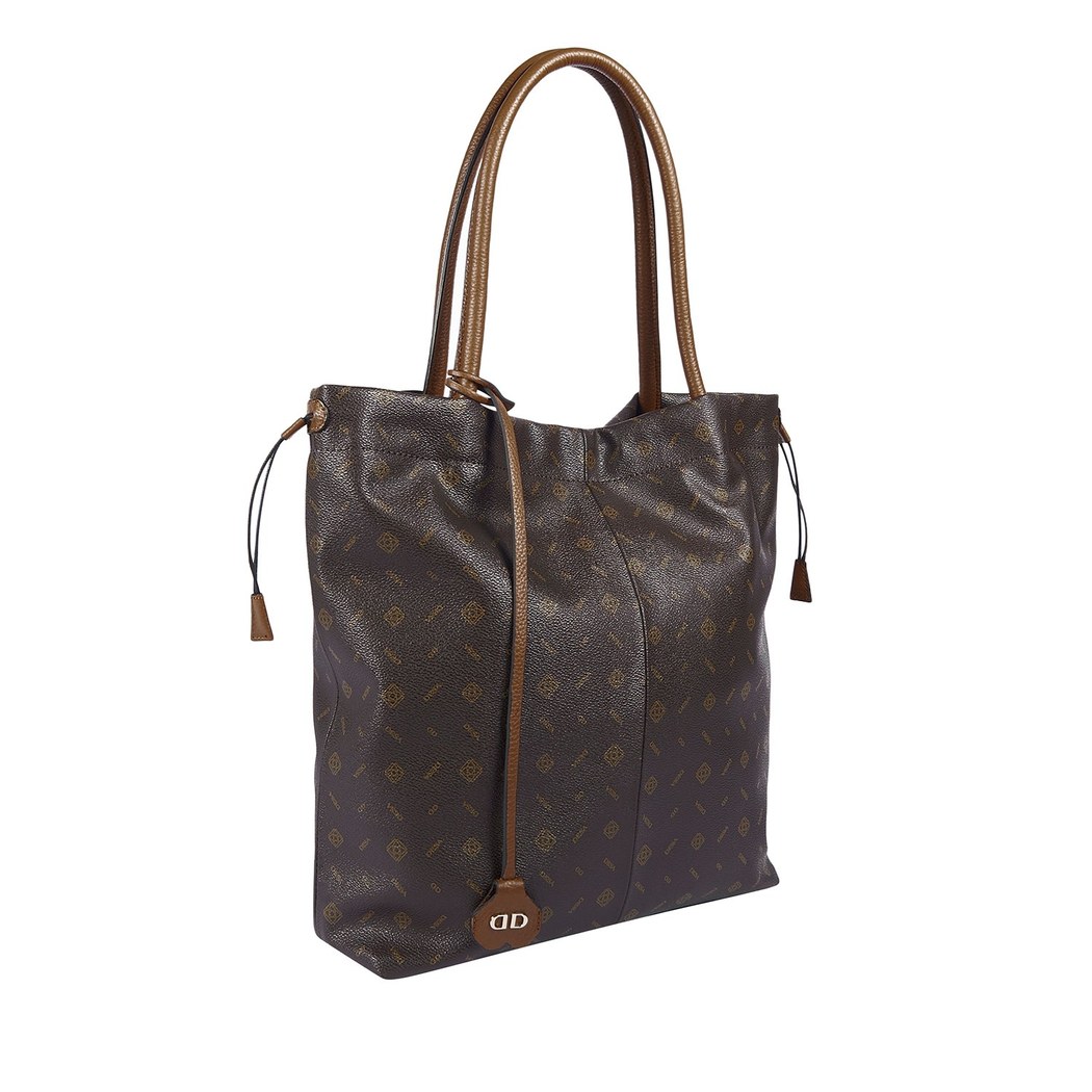 Abelard Kahve Kadın Monogram El Çantası