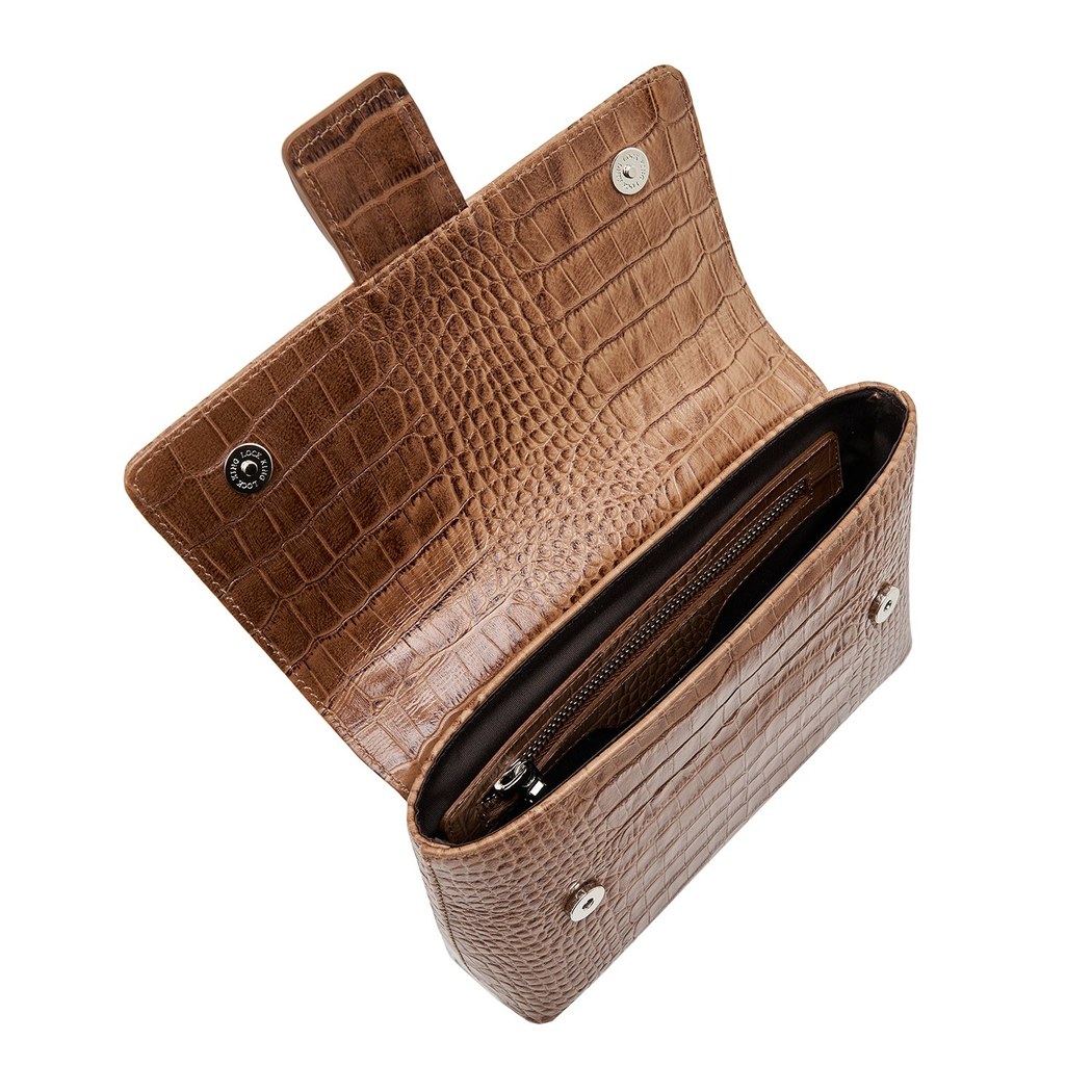 Abella Kadın Kroko Baskılı Deri Çanta