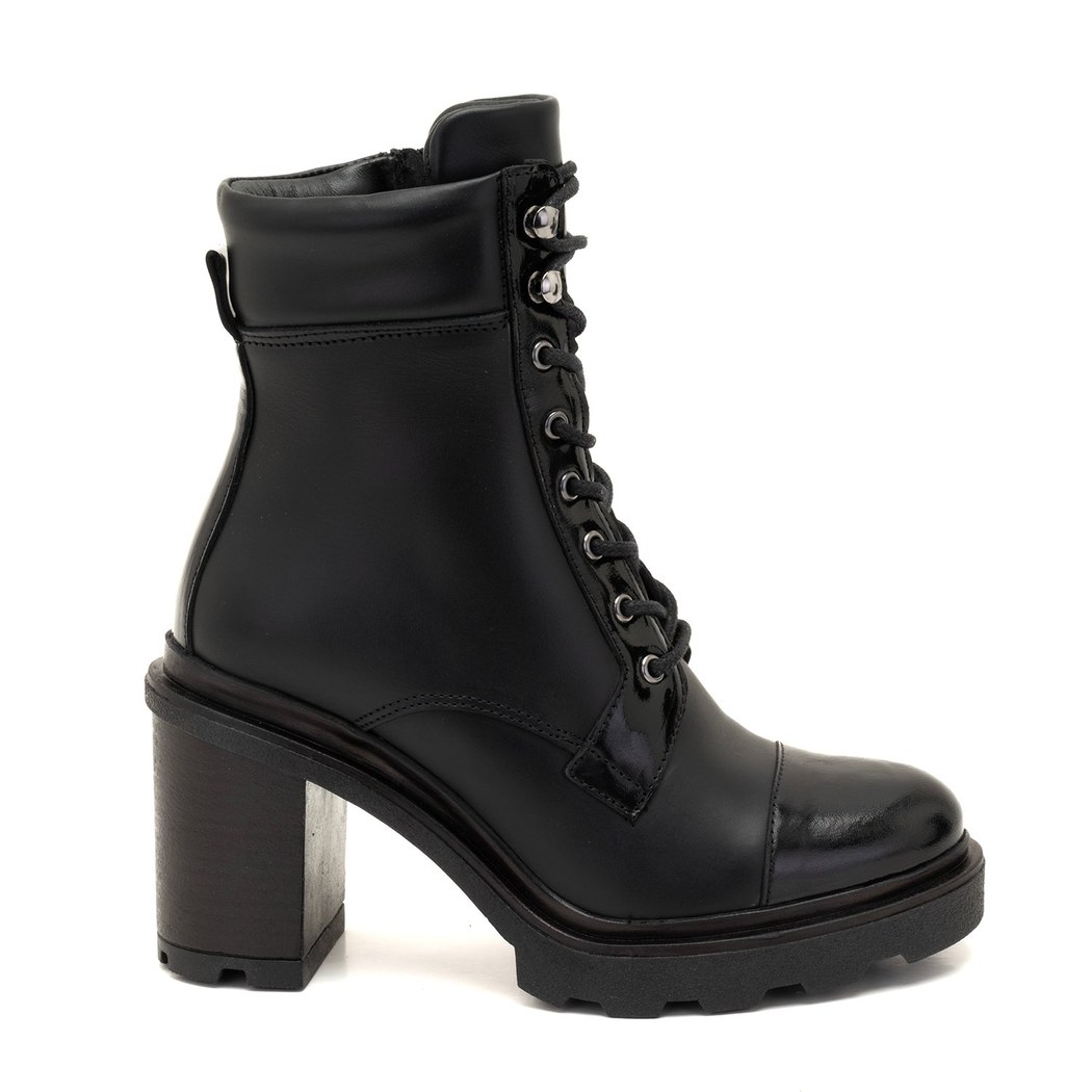 Abran Siyah Kadın Deri Bot
