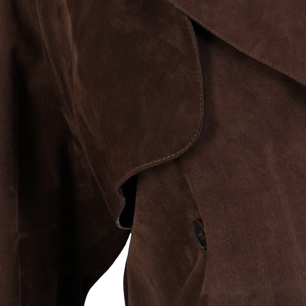 Abree Kahve Kadın Süet Deri Ceket