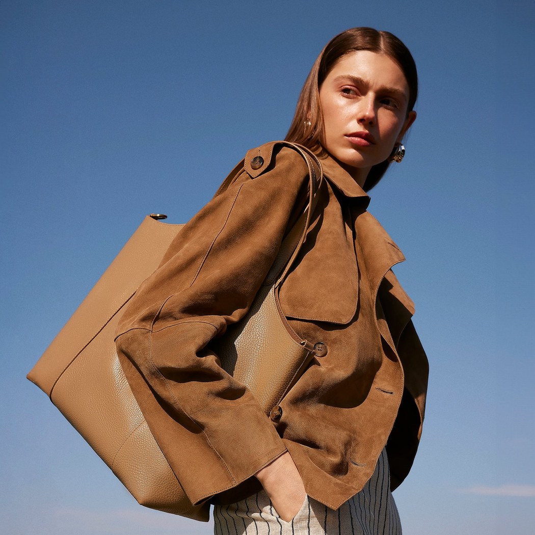 Abree Yeşil Kadın Süet Deri Ceket