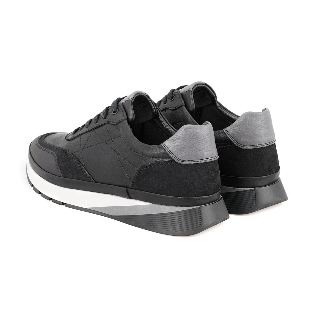 Ackerley Siyah Erkek Deri Spor Ayakkabı