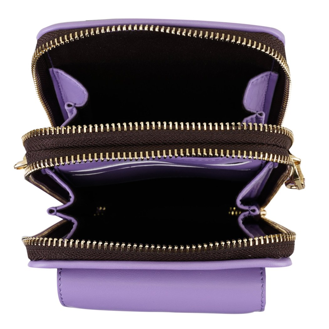 Adale Lila Kadın Monogram Telefon Çantası