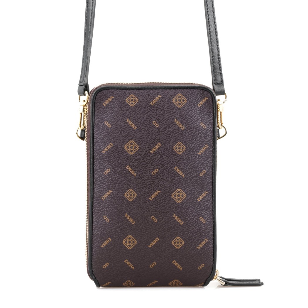 Adale Siyah Kadın Monogram Telefon Çantası