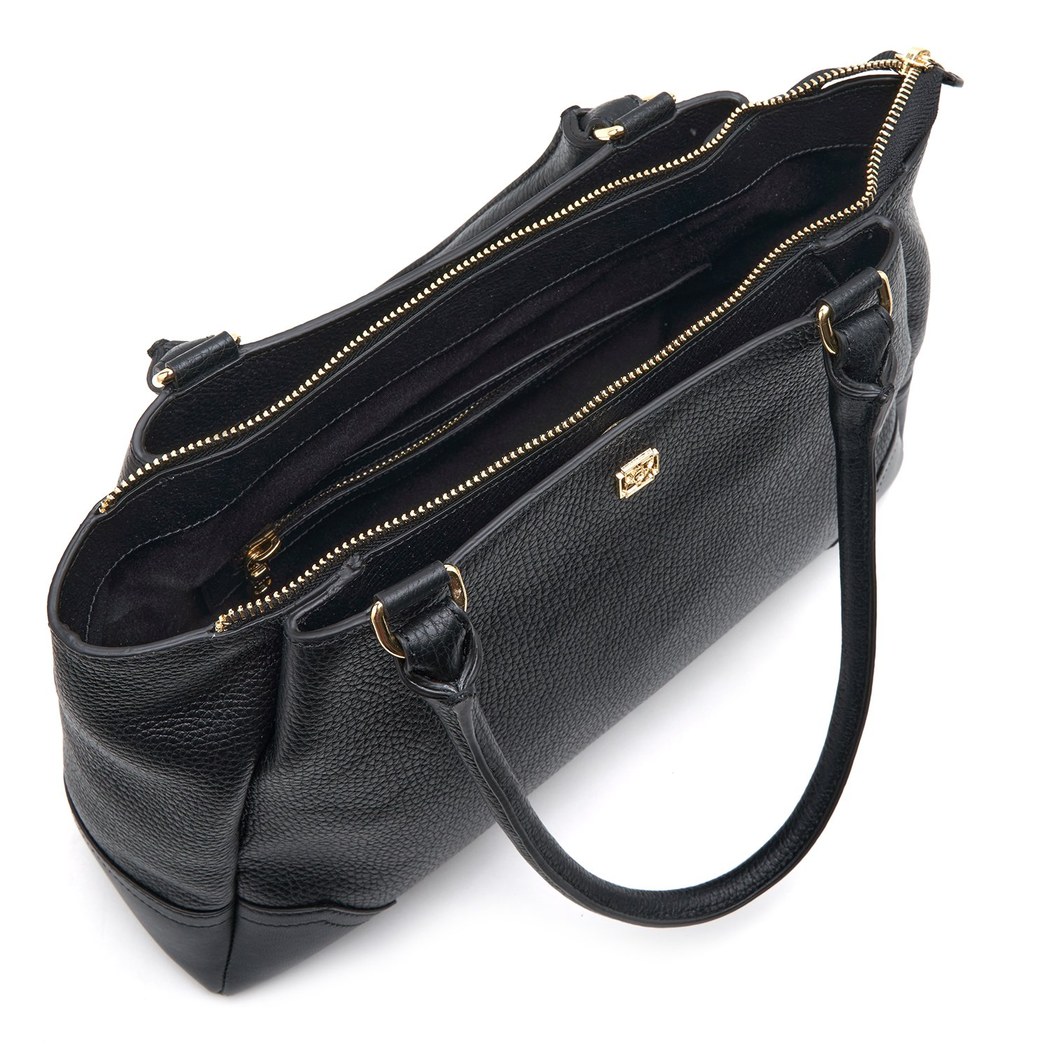 Adali Siyah Kadın Deri Omuz Çantası