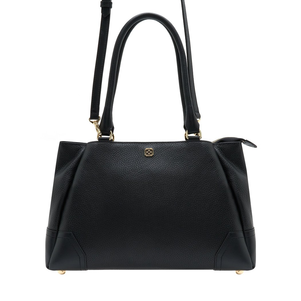 Adali Siyah Kadın Deri Omuz Çantası