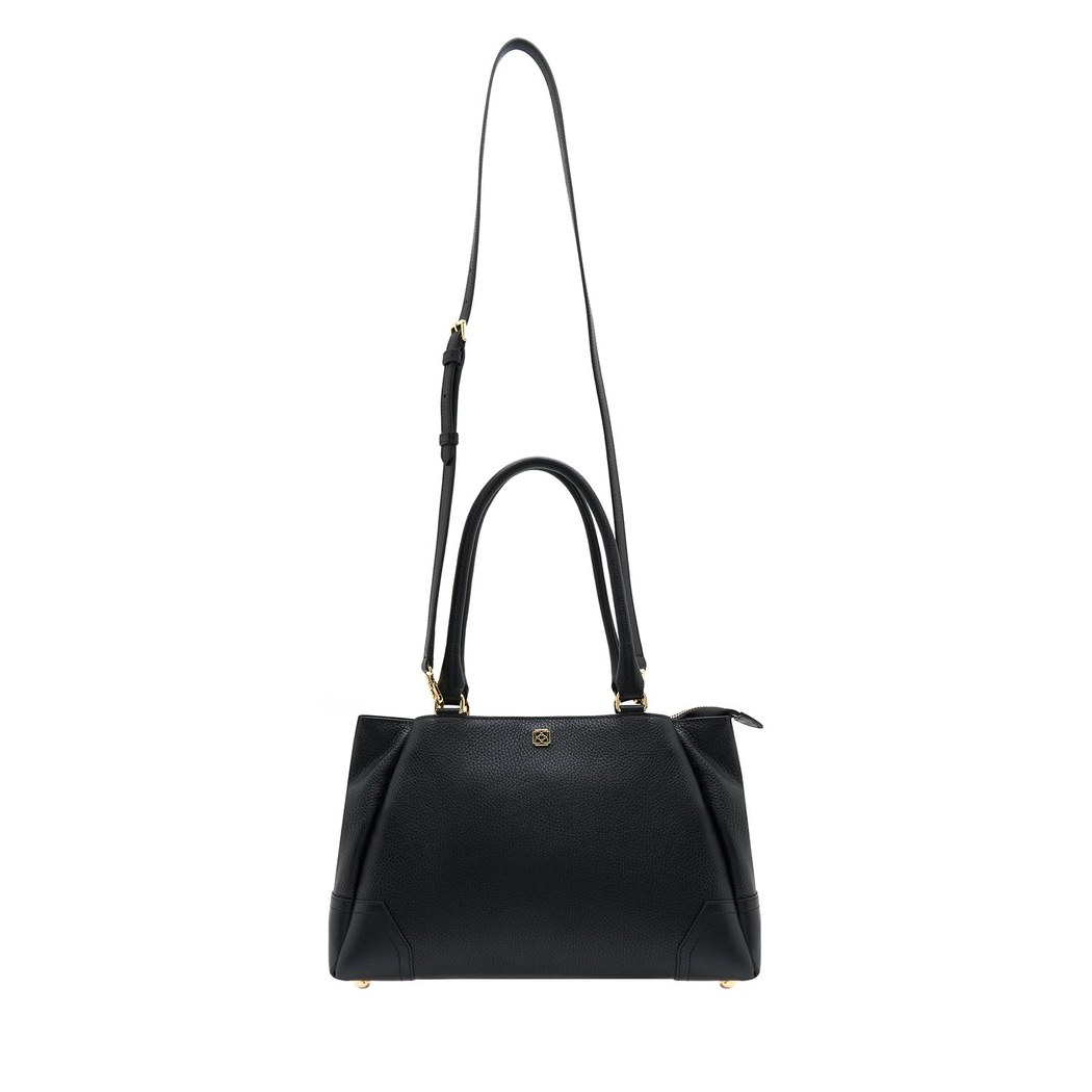 Adali Siyah Kadın Deri Omuz Çantası