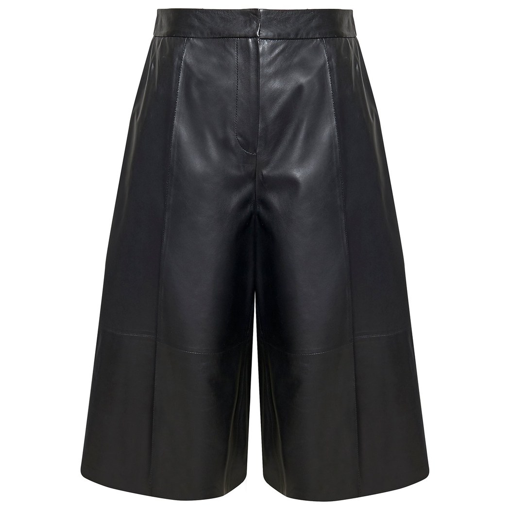 Adele Kadın Deri Bermuda Pantolon