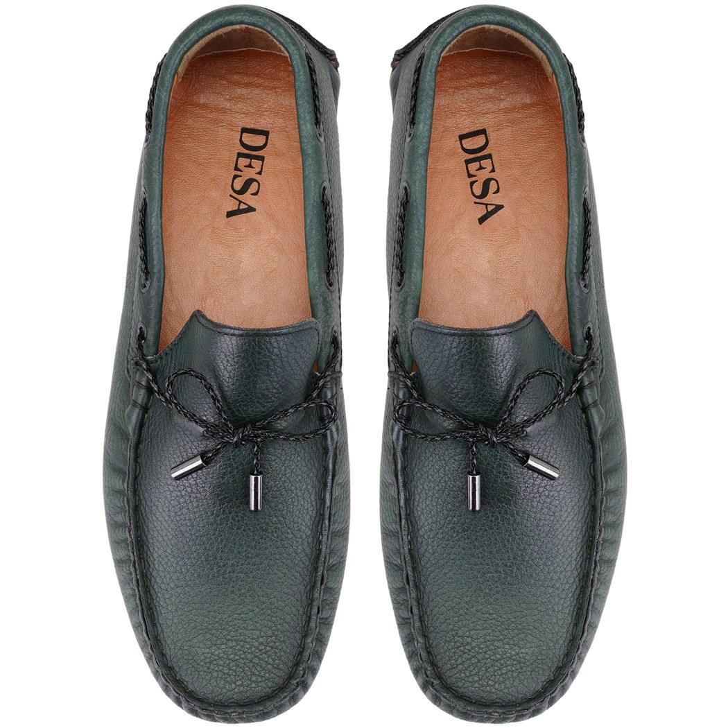 Adriana Yeşil Erkek Deri Loafer