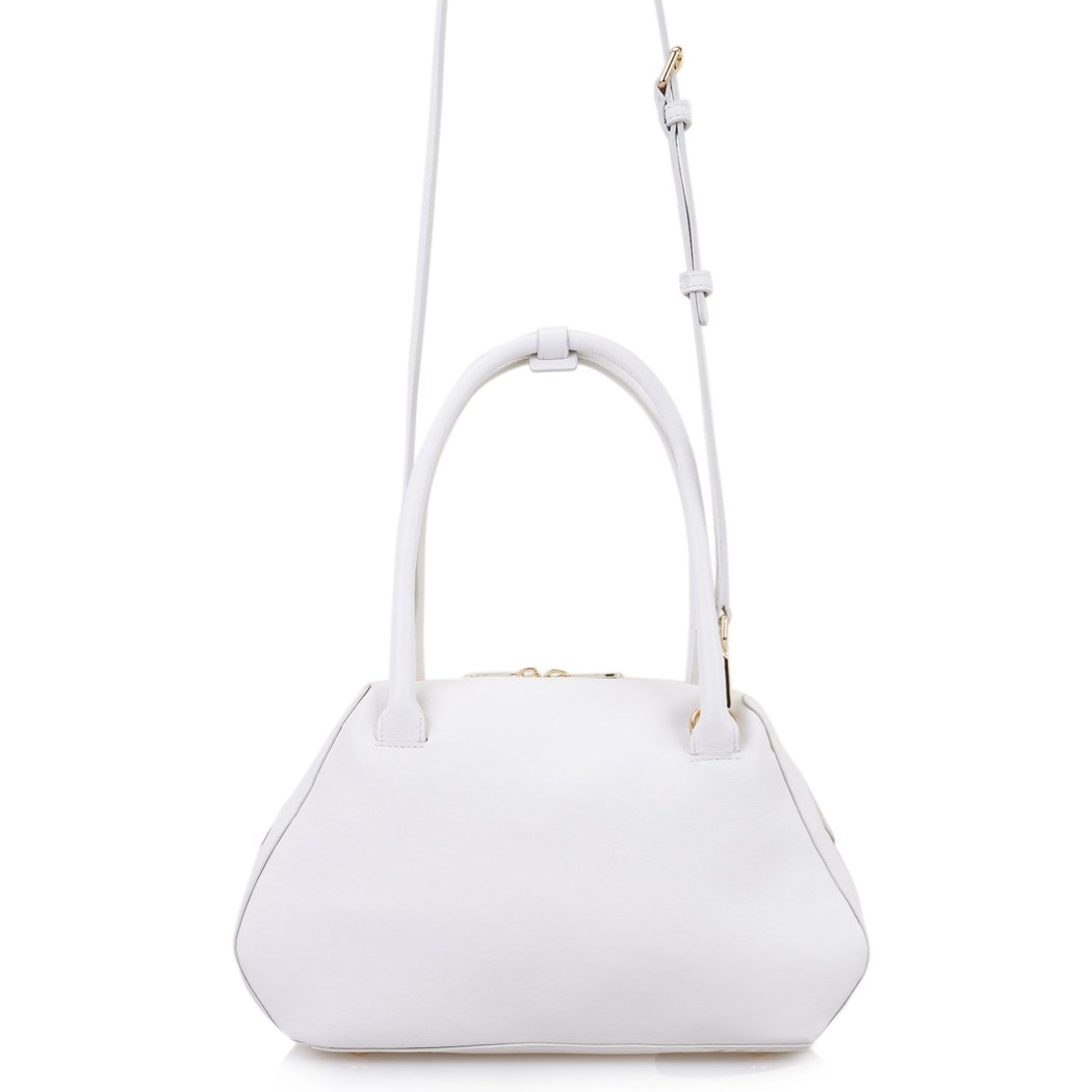 Afsoon Beyaz Kadın Deri Omuz Çantası