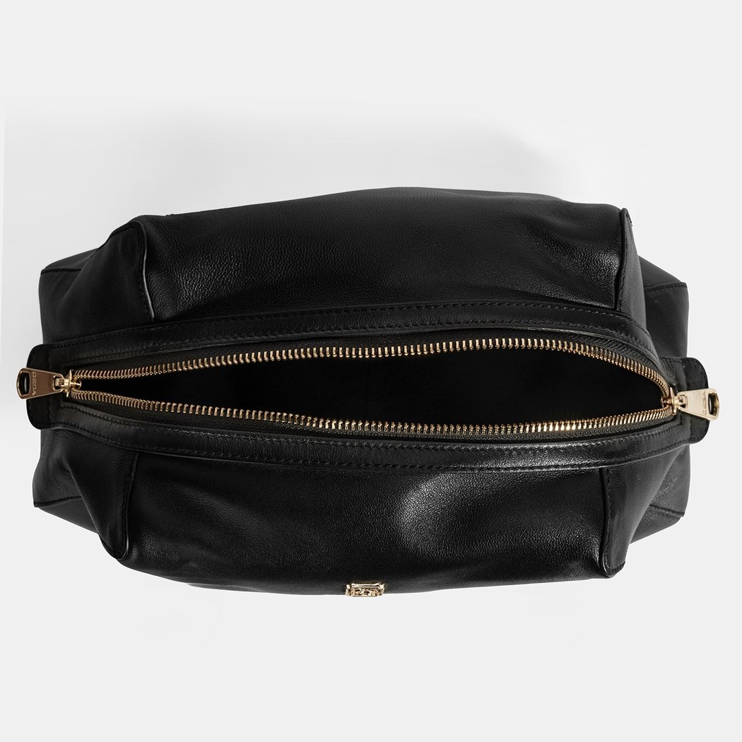 Afsoon Siyah Kadın Deri Omuz Çantası