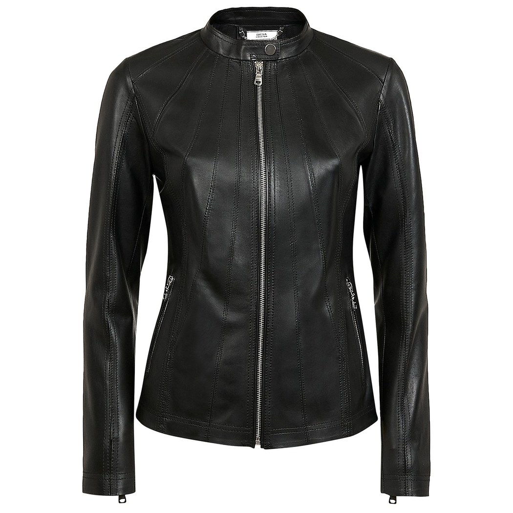 Agnella Kadın Panelli Anatomik Deri Ceket