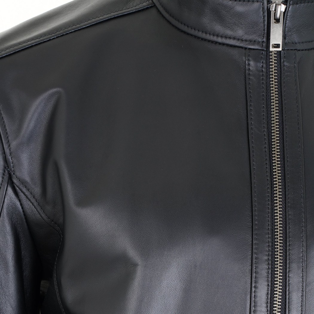 Agostino Siyah Erkek Deri Ceket
