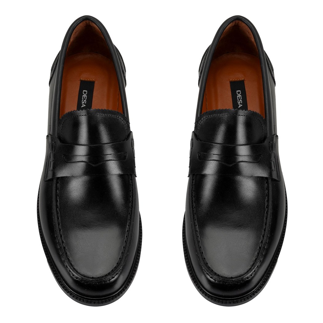 Aista Siyah Erkek Günlük Deri Ayakkabı