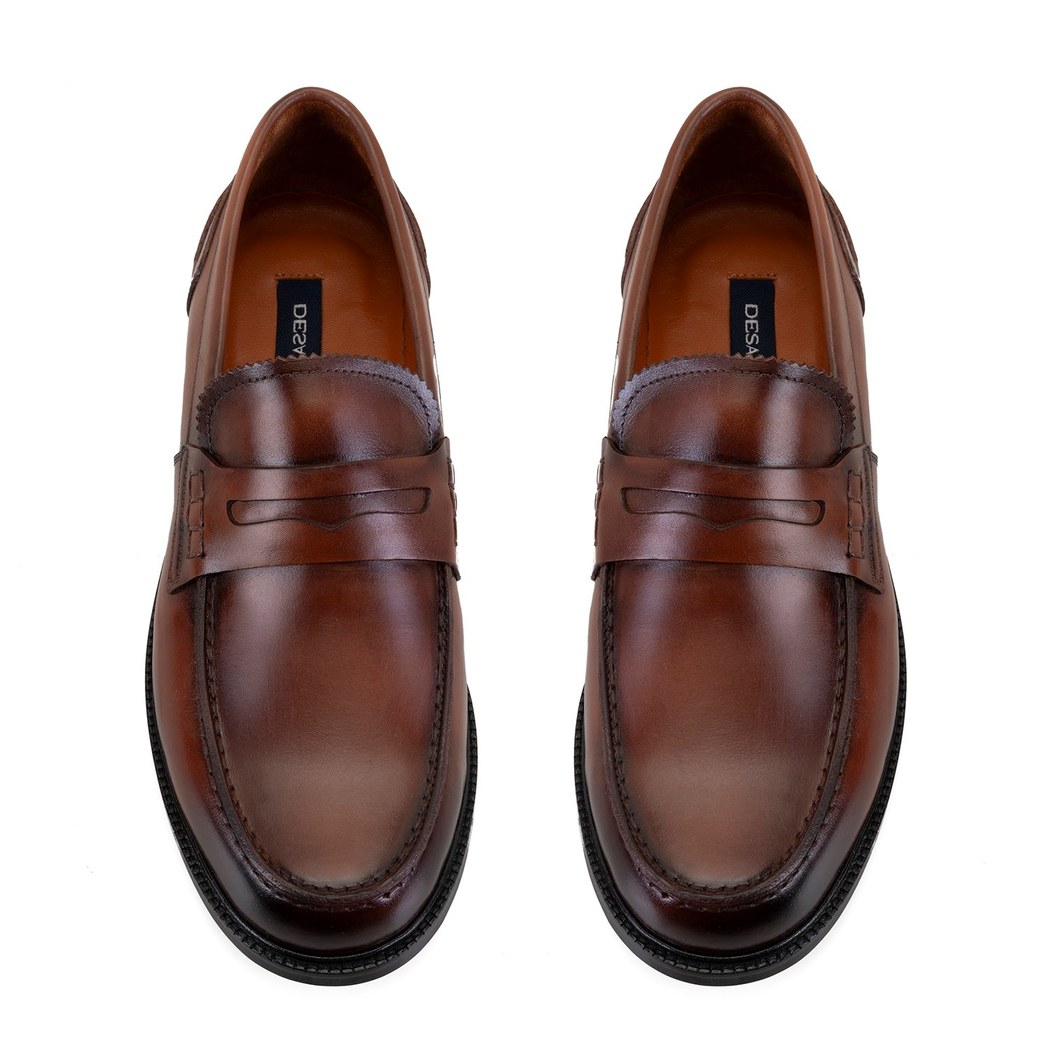 Aista Taba Erkek Günlük Deri Loafer Ayakkabı