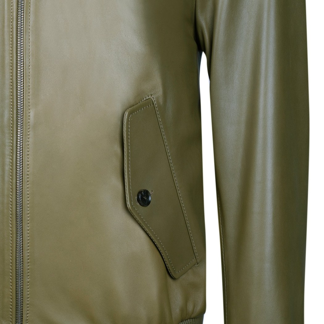 Akando Haki Erkek Bomber Deri Ceket