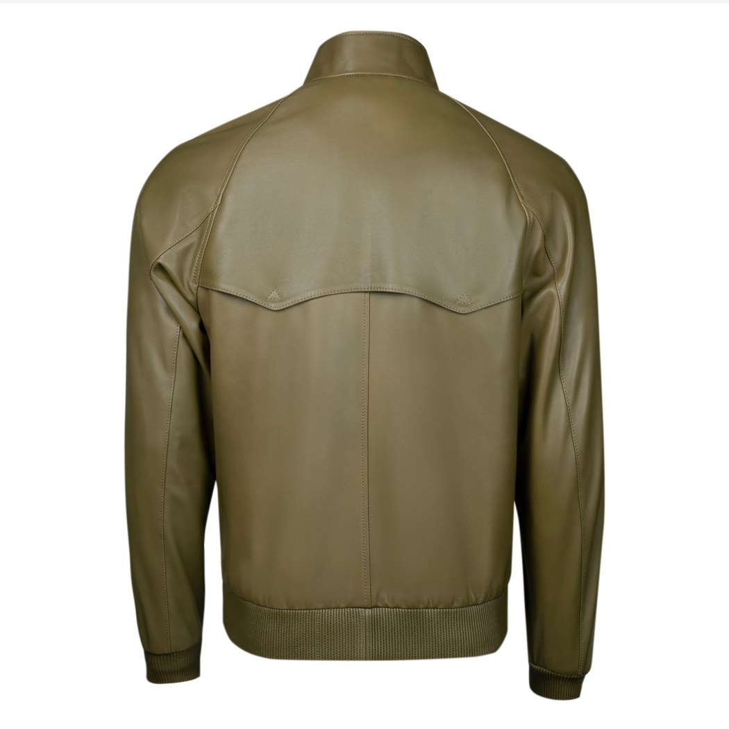 Akando Haki Erkek Bomber Deri Ceket