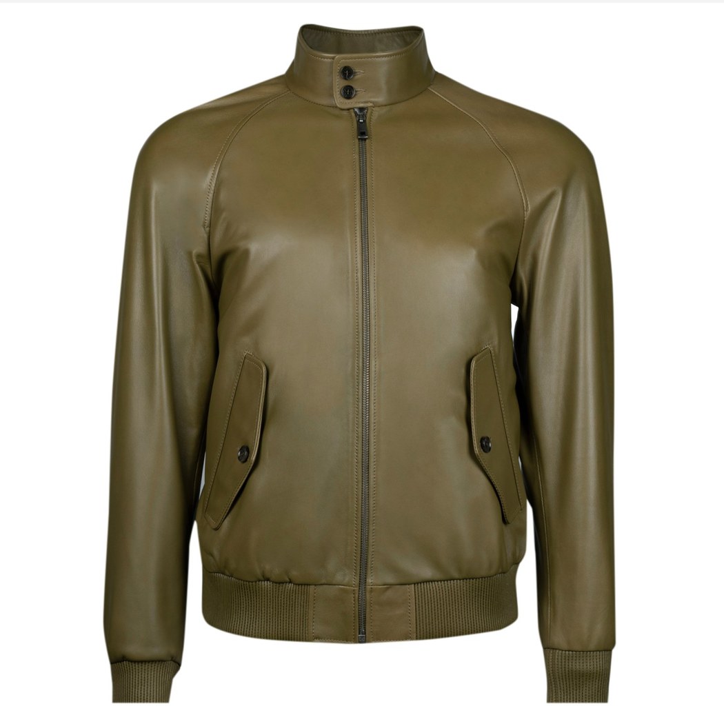 Akando Haki Erkek Bomber Deri Ceket