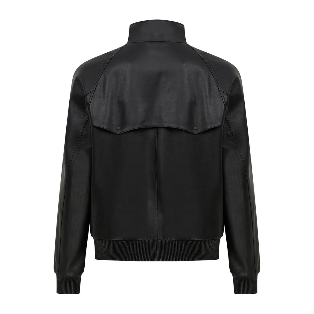 Akando Siyah Erkek Bomber Deri Ceket