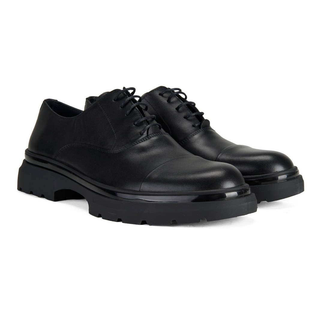 Alberty Siyah Erkek Günlük Deri Ayakkabı