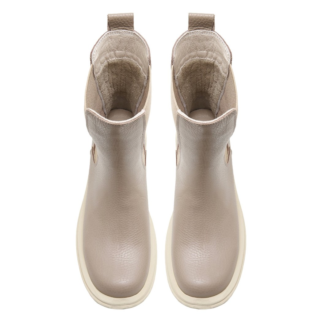 Alee Vizon Kadın Yandan Lastikli Deri Chelsea Bot