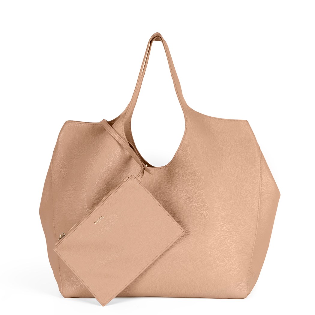 Alexandra Bej Kadın Deri Omuz Çantası