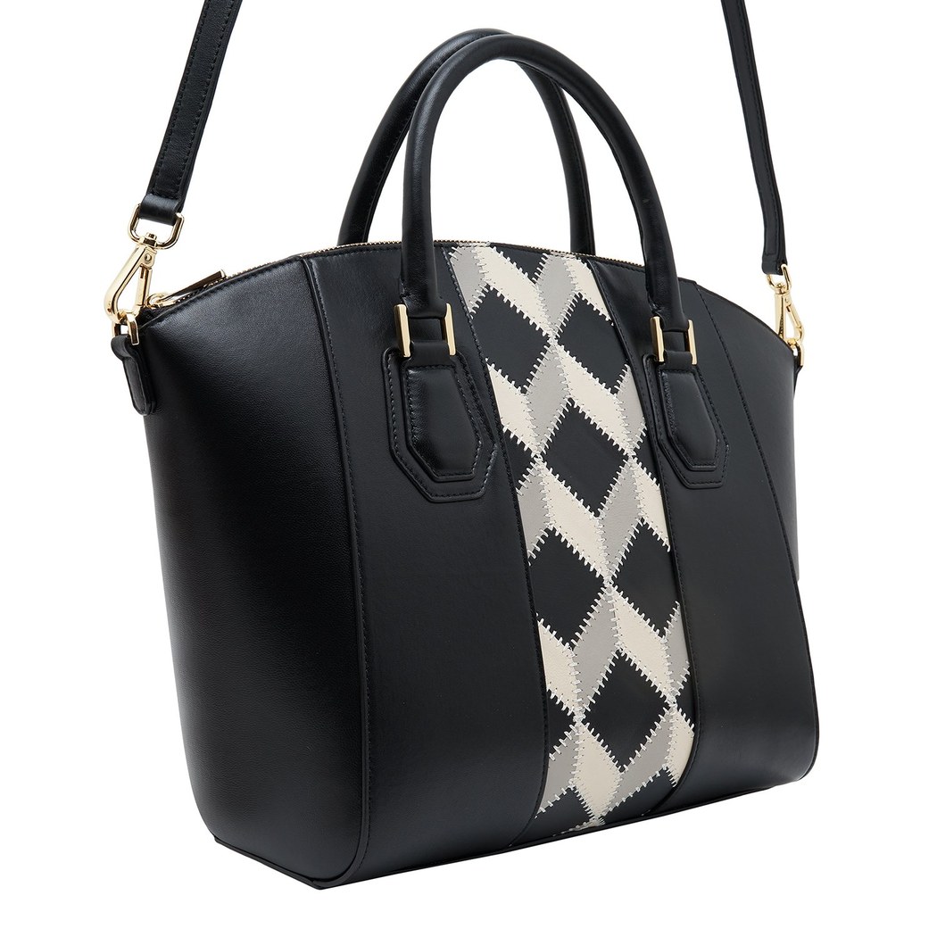 Algebra Kadın Patchwork Deri Omuz Askılı Çanta