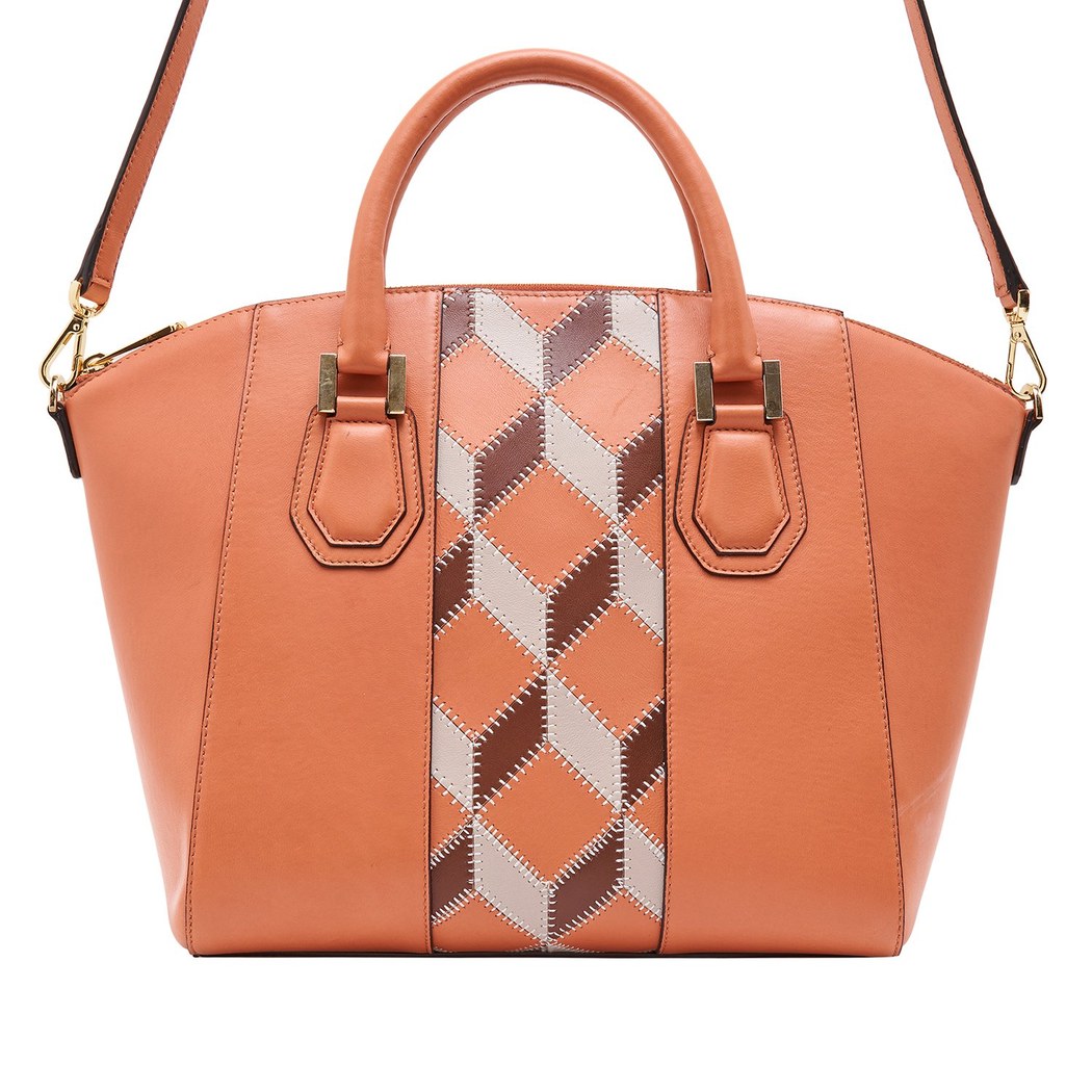 Algebra Kadın Patchwork Deri Omuz Askılı Çanta