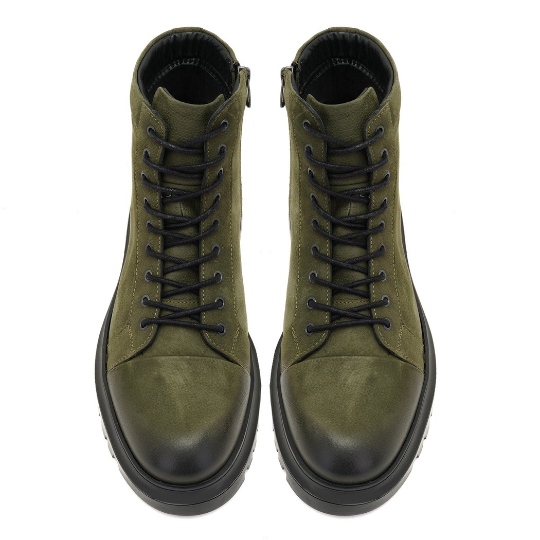 Alger Yeşil Erkek Nubuk Deri Bot